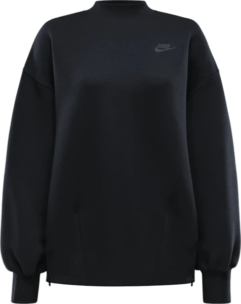 Світшот жіночий Nike SPORTSWEAR TECH FLEECE OVERSIZED CREW-NECK SWEATSHIRT чорний FV8041-010