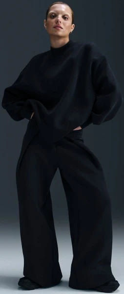 Світшот жіночий Nike SPORTSWEAR TECH FLEECE OVERSIZED CREW-NECK SWEATSHIRT чорний FV8041-010