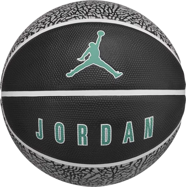 Баскетбольний м'яч Nike JORDAN PLAYGROUND 2.0 8P DEFLATED сіро-чорно-темно-зелений Розмір 7 J.100.8255.016.07