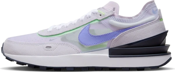 Кроссовки женские Nike WAFFLE ONE светло-серо-фиолетово-салатовые DC2533-004