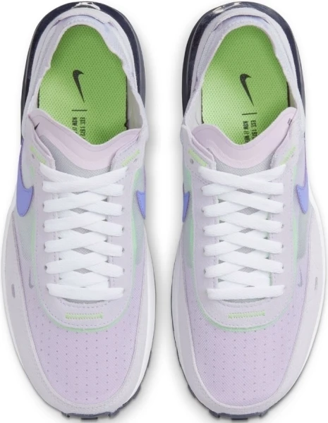 Кроссовки женские Nike WAFFLE ONE светло-серо-фиолетово-салатовые DC2533-004