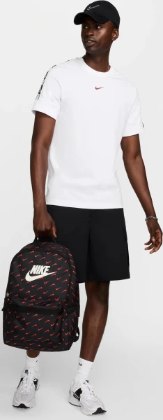Рюкзак Nike HERITAGE BACKPACK SWOOSH DROP 25L чорно-червоний HF6995-010