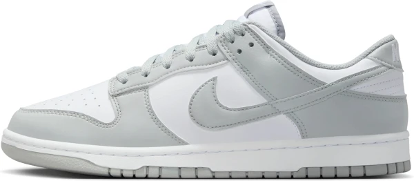Кроссовки Nike DUNK LOW RETRO серо-белые HF5441-105
