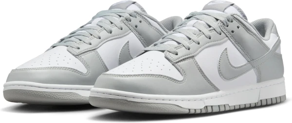 Кроссовки Nike DUNK LOW RETRO серо-белые HF5441-105