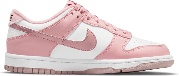 Кроссовки подростковые Nike DUNK LOW (GS) светло-розово-белые DO6485-600