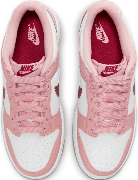 Кроссовки подростковые Nike DUNK LOW (GS) светло-розово-белые DO6485-600