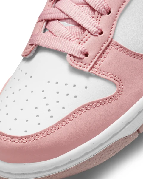 Кроссовки подростковые Nike DUNK LOW (GS) светло-розово-белые DO6485-600