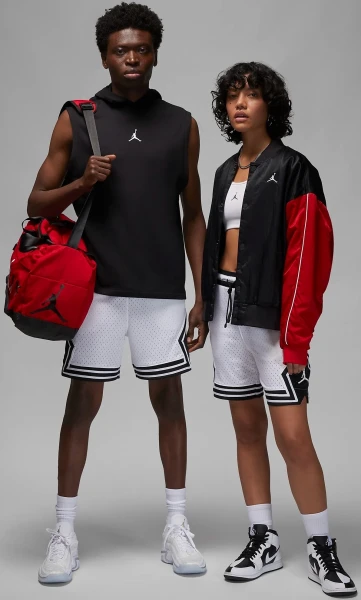 Шорты баскетбольные Nike JORDAN DRI-FIT SPORT DIAMOND SHORTS белые DX1487-100