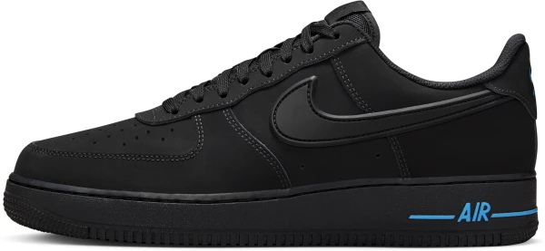 Кроссовки Nike AIR FORCE 1 07 LOW 'RUBBER SWOOSH' черно-синие HV6223-001