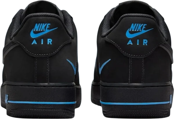 Кроссовки Nike AIR FORCE 1 07 LOW 'RUBBER SWOOSH' черно-синие HV6223-001