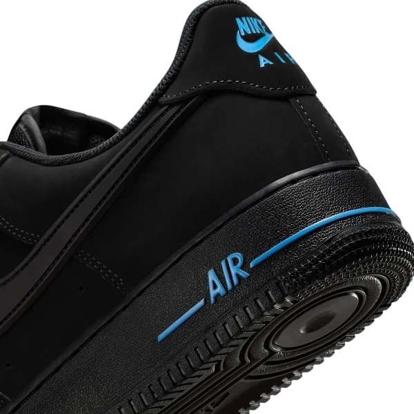 Кроссовки Nike AIR FORCE 1 07 LOW 'RUBBER SWOOSH' черно-синие HV6223-001