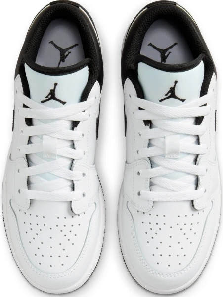 Кроссовки подростковые Nike AIR JORDAN 1 LOW (GS) бело-черные 553560-132