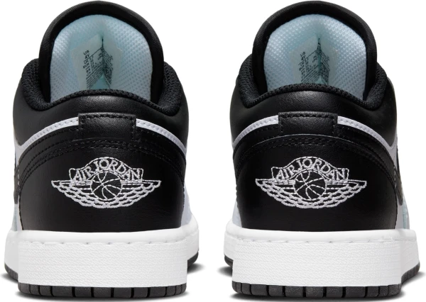 Кроссовки подростковые Nike AIR JORDAN 1 LOW (GS) бело-черные 553560-132