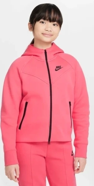 Толстовка підліткова Nike TECH FLEECE коралова FD2979-629