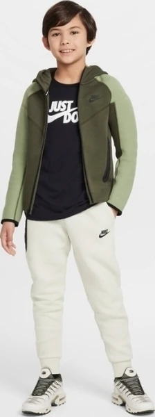 Толстовка подростковая Nike TECH FLEECE оливково-светло-зеленая FD3285-326