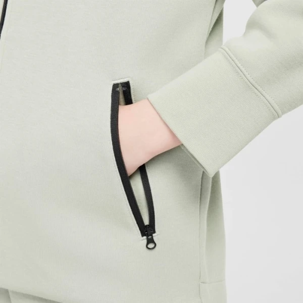 Толстовка підліткова Nike TECH FLEECE світло-зелена FD2979-370