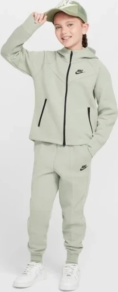 Толстовка підліткова Nike TECH FLEECE світло-зелена FD2979-370