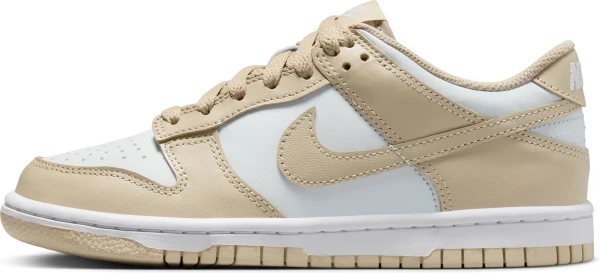 Кросівки підліткові Nike DUNK LOW (GS) бежево-білі FB9109-200