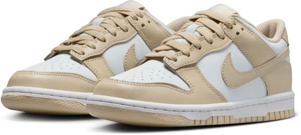 Кросівки підліткові Nike DUNK LOW (GS) бежево-білі FB9109-200