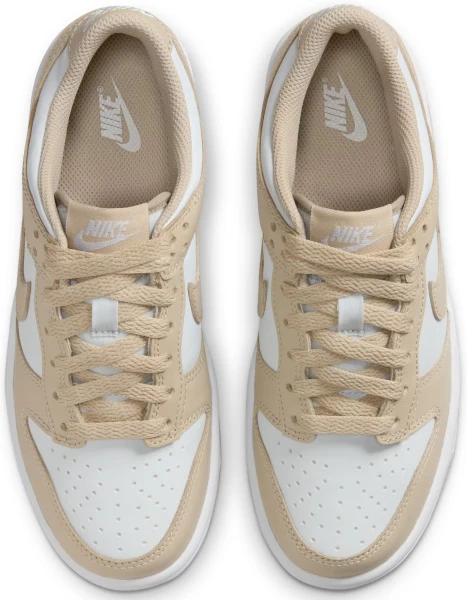 Кросівки підліткові Nike DUNK LOW (GS) бежево-білі FB9109-200