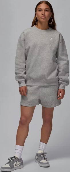 Свитшот женский Nike JORDAN BROOKLYN FLEECE CREW-NECK SWEATSHIRT серый FV7074-063
