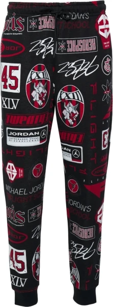 Спортивні штани Nike JORDAN ESSENTIALS PRINTED FLEECE чорні HM7257-010