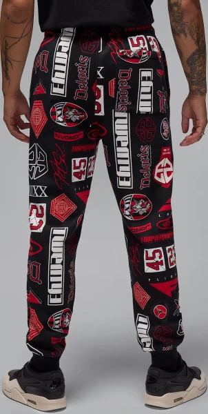 Спортивні штани Nike JORDAN ESSENTIALS PRINTED FLEECE чорні HM7257-010