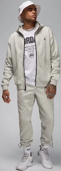 Толстовка Nike JORDAN SPORT HOOP FLEECE DRI-FIT серая FV8602-050