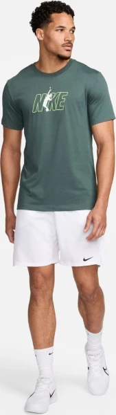 Футболка Nike COURT DRI-FIT TENNIS темно-зеленая FV8434-338