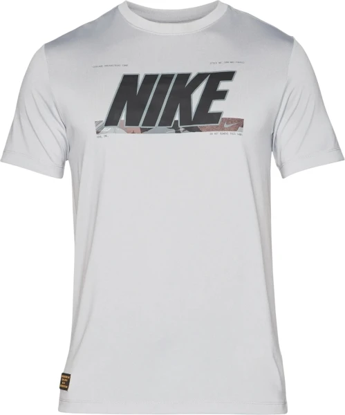 Футболка Nike DRI-FIT TEE RLGD CAMO GFX серая FV8370-077