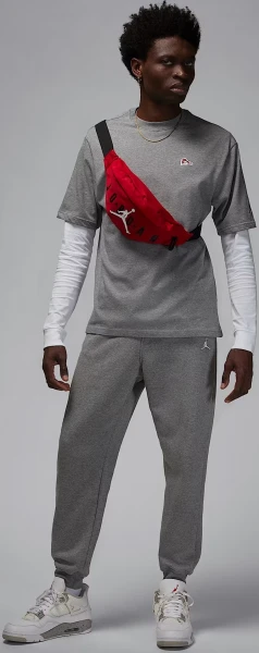 Футболка Nike JORDAN BRAND SNEAKER PATCH серая FN5982-091