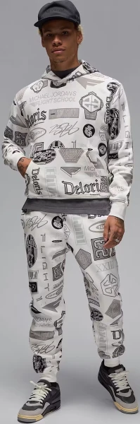 Худі Nike JORDAN ESSENTIALS PRINTED FLEECE біле HM7254-133