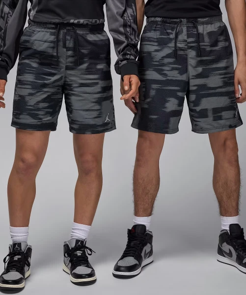 Шорти Nike JORDAN MVP PRINTED SHORTS чорно-темно-сірі FV7237-068