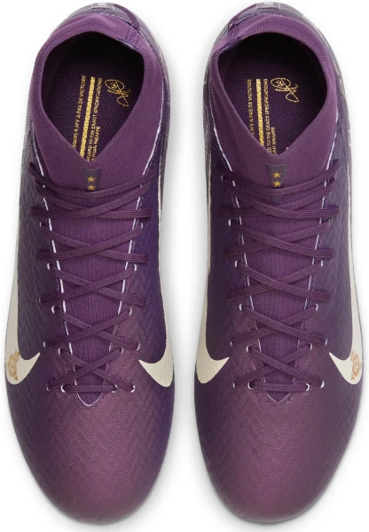 Бутсы Nike MERCURIAL ZOOM SUPERFLY 10 ACADEMY KYLIAN MBAPPÉ FG/MG темно-фиолетовые HJ7309-500