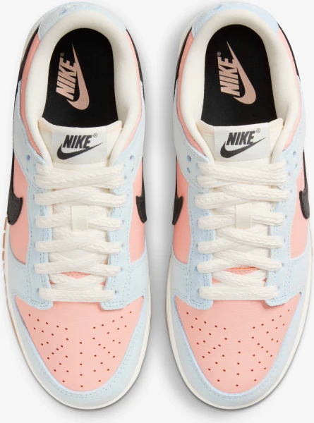 Кроссовки женские Nike DUNK LOW голубо-коралловые HJ7341-474