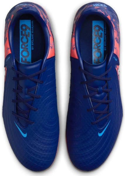Бутси Nike PHANTOM GX 2 ACADEMY 'ERLING HAALAND' FG/MG EH темно-синьо-помаранчеві HF1609-400