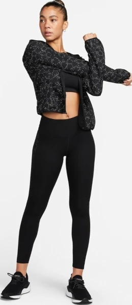 Куртка для бігу жіноча Nike DRI-FIT RUNNING JACKET чорна FB5321-010