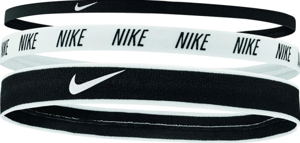 Пов'язки на голову Nike MIXED WIDTH HEADBANDS 3PK чорні, біла (3 штуки) N.000.2548.930.OS