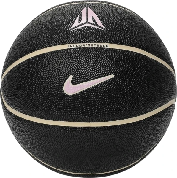 Баскетбольний м'яч Nike ALL COURT 8P J MORANT DEFLATED чорно-бежево-світло-рожевий Розмір 7 N.101.1051.011.07