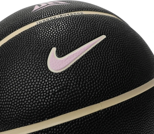 Баскетбольний м'яч Nike ALL COURT 8P J MORANT DEFLATED чорно-бежево-світло-рожевий Розмір 7 N.101.1051.011.07
