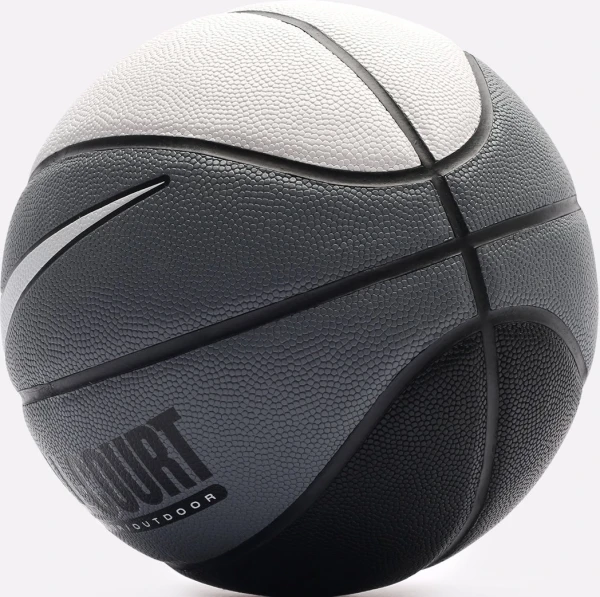 Баскетбольний м'яч Nike EVERYDAY ALL COURT 8P DEFLATED сіро-біло-чорний Розмір 7 N.100.4369.120.07