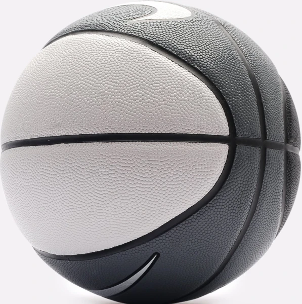 Баскетбольний м'яч Nike EVERYDAY ALL COURT 8P DEFLATED сіро-біло-чорний Розмір 7 N.100.4369.120.07
