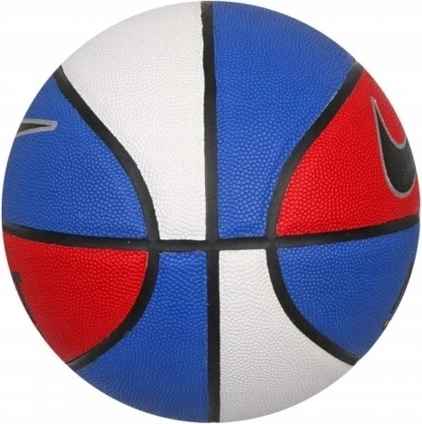 Баскетбольний м'яч Nike EVERYDAY ALL COURT 8P DEFLATED синьо-біло-червоний Розмір 7 N.100.4369.470.07
