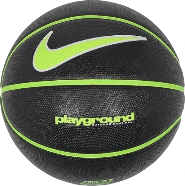 Баскетбольний м'яч Nike EVERYDAY PLAYGROUND 8P DEFLATED чорно-салатово-білий Розмір 5 N.100.4498.044.05