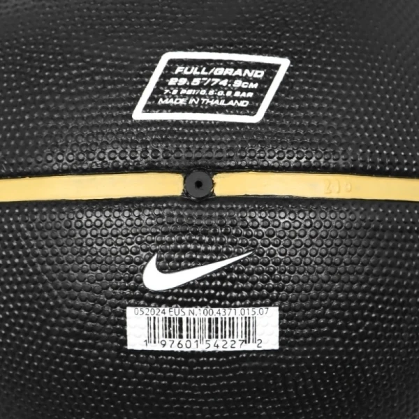 Баскетбольний м'яч Nike EVERYDAY PLAYGROUND 8P GRAPHIC DEFLATED чорно-золотий Розмір 5 N.100.4371.015.05