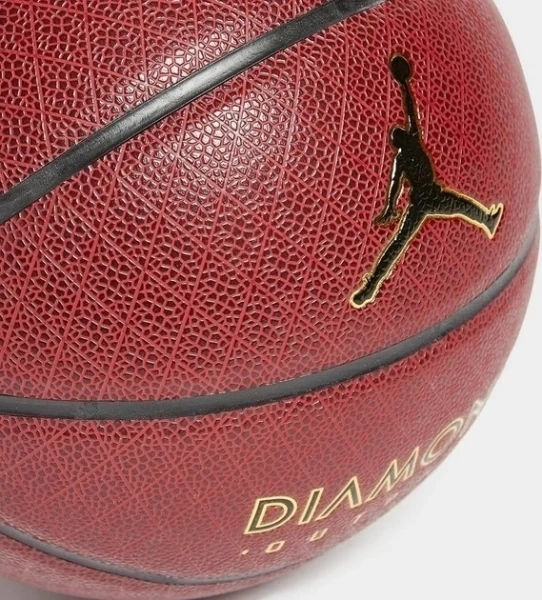 Баскетбольный мяч Nike JORDAN DIAMOND OUTDOOR 8P DEFLATED темно-коричнево-золотой Размер 7 J.100.8252.891.07