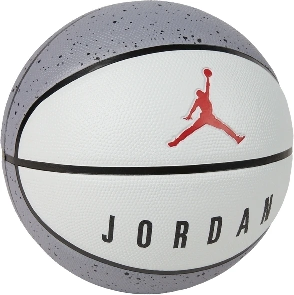 Баскетбольний м'яч Nike JORDAN PLAYGROUND 2.0 8P DEFLATED біло-сіро-червоний Розмір 5 J.100.8255.049.05