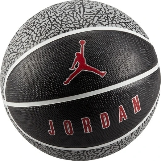 Баскетбольний м'яч Nike JORDAN PLAYGROUND 2.0 8P DEFLATED чорно-сіро-червоний Розмір 6 J.100.8255.055.06