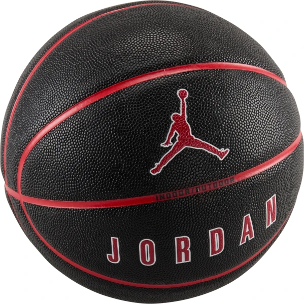 Баскетбольный мяч Nike JORDAN ULTIMATE 2.0 8P DEFLATED черно-красный Размер 7 J.100.8254.017.07