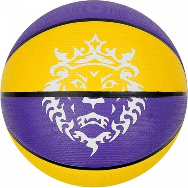 Баскетбольний м'яч Nike PLAYGROUND 2.0 8P L JAMES DEFLATED фіолетово-жовтий Розмір 7 N.100.4372.575.07